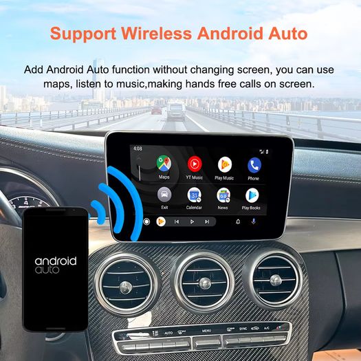 Wireless CarPlay Android Auto Decoder For Mercedes Benz NTG4.5 NTG5.0 W178 W117 W156 W203 W205 W207 W212 BT AUX GPS Car Module
