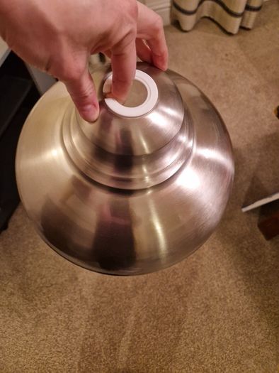 Retro Chrome Metal Ceiling Shades