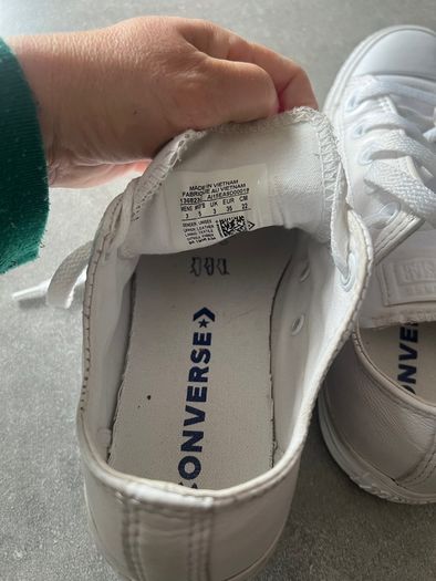 White leather converse