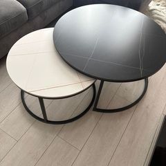 Set of 2 Round Coffee Tables