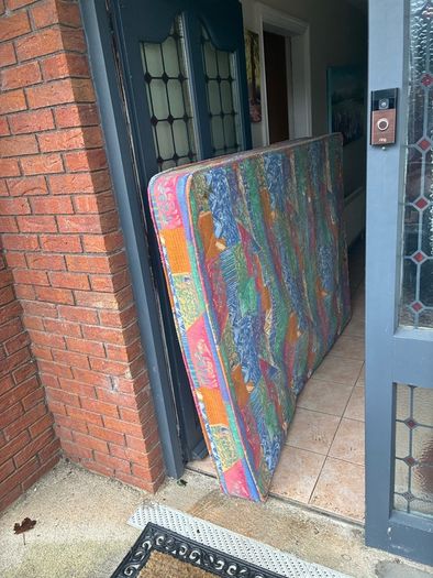 double bed and mattress