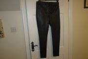 Black leatherette   size 12
