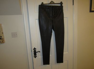 Black leatherette   size 12