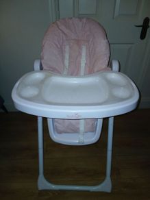 Pink highchair