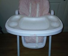 Pink highchair