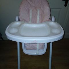 Pink highchair