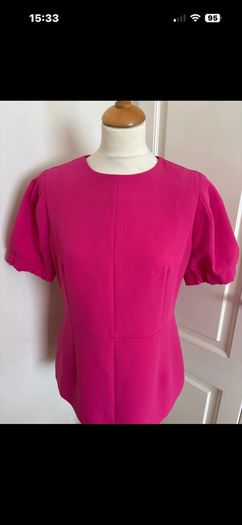 Lennon Courtney size 14 lined pink top