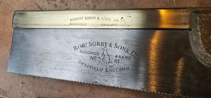 2 Sorby brass backed saws