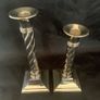 Mid century silver plated candlesticks Image 4