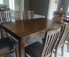 Dining table and chairs