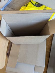 Vinyl storage / transportation boxes cardboard for LPs Moving House