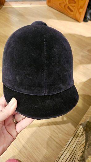 Horse riding velvet Black hat