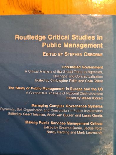 Making Public Services Management Critical.  Edited By Graeme Currie, Jackie Ford,nancy Harding,&mark Learmonth.