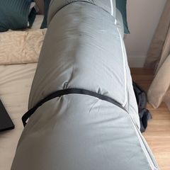 King size roll on mattress with cover.
