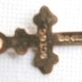 9K Yellow Gold 375 small Cross Crucifix Charm Necklace Pendant 0,17g Image 6