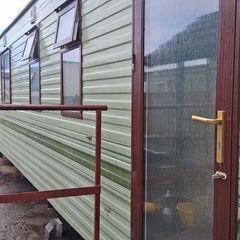 mobile Home double galzed windows and door