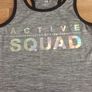 Girls Grey Racer Back Sports Top Age 12-14 Image 3
