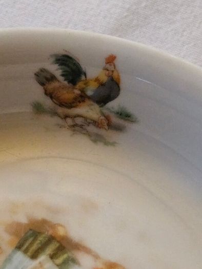 Vintage 'jack and jill' bowl