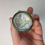 234 - Set of 3 Vintage Clear Glass Bottom Embossed Letters Science Medicine Pills Chemicals Collectible Decorative Jars Image 3