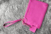 Paul Costelloe genuine leather wristlet wallet