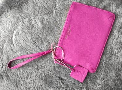 Paul Costelloe genuine leather wristlet wallet