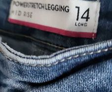 M&S Power Stretch Jean Leggins Sz 14L