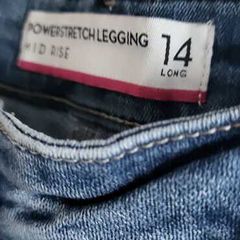 M&S Power Stretch Jean Leggins Sz 14L