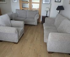 Three piece suite of furniture, purchased in Arnotts.