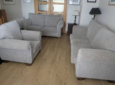 Three piece suite of furniture, purchased in Arnotts.