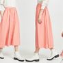 CHINTI & PARKER Gathered dust pink skirt with pockets Image 6