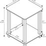 NEW SALE| Simplistic 2-Pack End Table, Side Table, Nightstand, 39.6 x 39.6 cm (2-Pack) Image 5