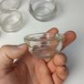 214 - Set of 5 Vintage Clear Glass Decorative Collectible Jars Ramekins Image 10