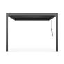 Pergolux Wall-Mounted Pergola Grey 3x3x2.5m Image 2
