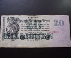 Germany. Reichsbanknote. 20 Millionen Mark (25.7.1923)
