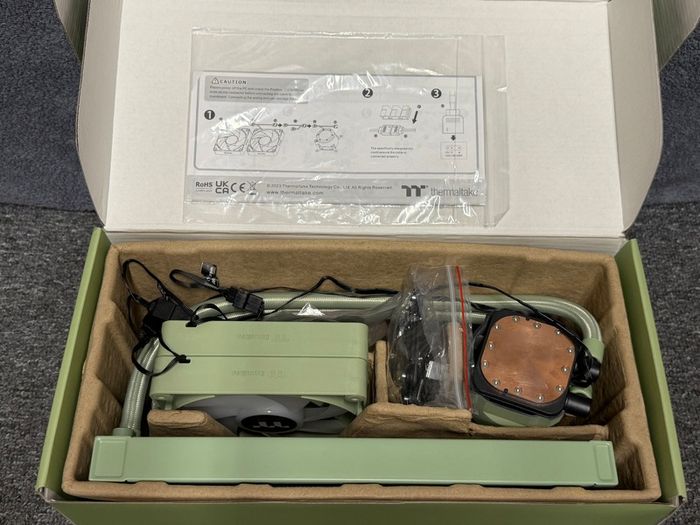Thermaltake TH280 V2 ARGB Sync CPU Liquid Cooler Matcha Green Edition All-In-One