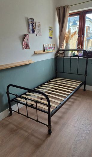 Burford Copper Bronze Metal Bed Frame - single