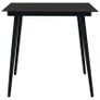 5 Piece Outdoor Dining Set PVC Rattan Black Image 5
