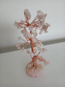 Natural Rose Quartz Tree of Life