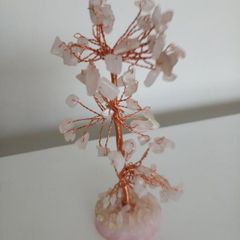 Natural Rose Quartz Tree of Life