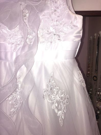 Stunning twin communion outfits