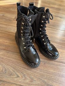 tommy hilfiger leather boots