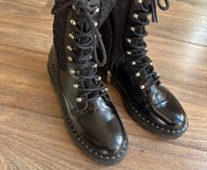 tommy hilfiger leather boots