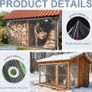 Clear Tarpaulin Waterproof Heavy Duty 2m / 4m Transparent Tarpaulin with Eyelets Tear Resistant 420 g/m PVC Clear Tarp for Gazebo Balcony Rabbit Hutch Greenhouse Chicken Coop Balcony Outdoor Image 5