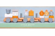 Little Dutch Wooden Block Train - Blue