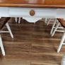Wood dining table with 6 chairs Image 3