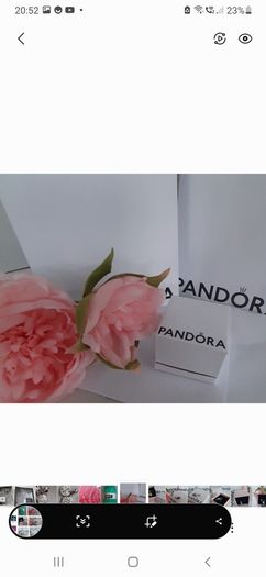 New genuine pandora 14k and silver charm