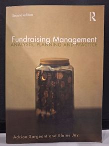 SALE!  FUNDRAISING MANAGEMENT - Analysis, Planning and Practice by Adrian Sargeant an Elaine Jay