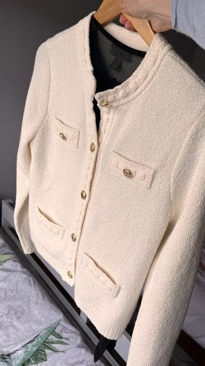 H&M knitted white Cardigan