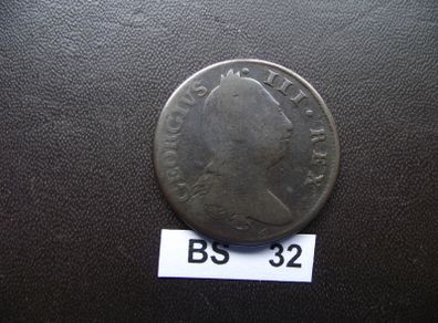 Hibernia. Half Penny. George III. 1782?