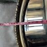 Antique style oval gold wall mirror. Image 8